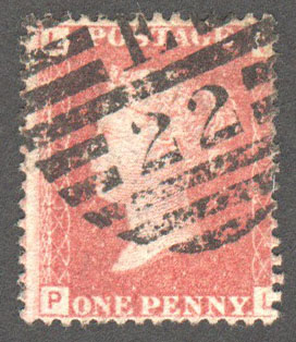 Great Britain Scott 33 Used Plate 100 - PL - Click Image to Close